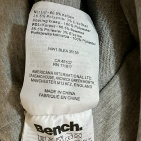 Bench Oatlands II Sweatshirt Gray Cowl Neck - L - Picture 12 of 13
